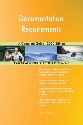 Cover image for Documentation Requirements A Complete Guide - 2020 Edition