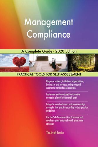 Cover image for Management Compliance A Complete Guide - 2020 Edition