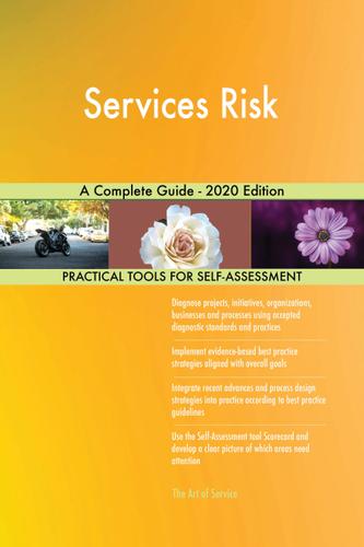 Cover image for Services Risk A Complete Guide - 2020 Edition