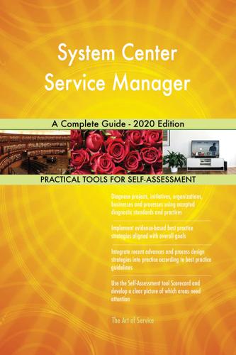 Cover image for System Center Service Manager A Complete Guide - 2020 Edition