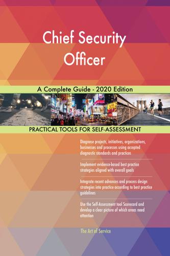 Cover image for Chief Security Officer A Complete Guide - 2020 Edition