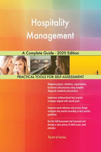 Cover image for Hospitality Management A Complete Guide - 2020 Edition