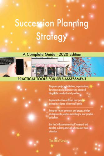 Cover image for Succession Planning Strategy A Complete Guide - 2020 Edition