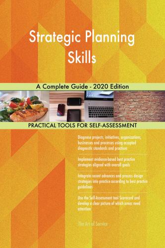 Cover image for Strategic Planning Skills A Complete Guide - 2020 Edition