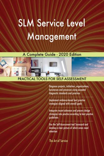 Cover image for SLM Service Level Management A Complete Guide - 2020 Edition