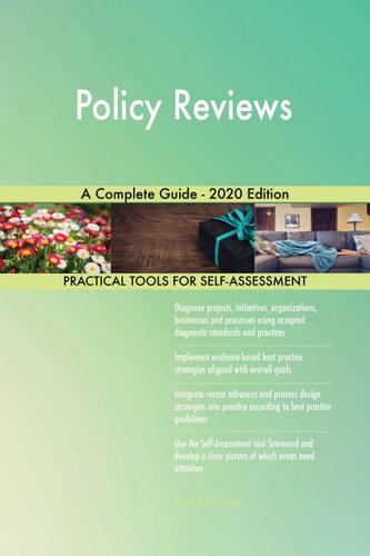 Cover image for Policy Reviews A Complete Guide - 2020 Edition