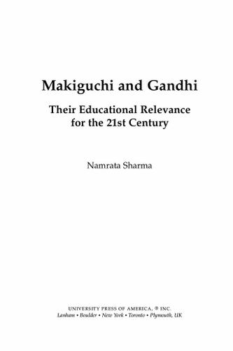 Cover image for Makiguchi and Gandhi