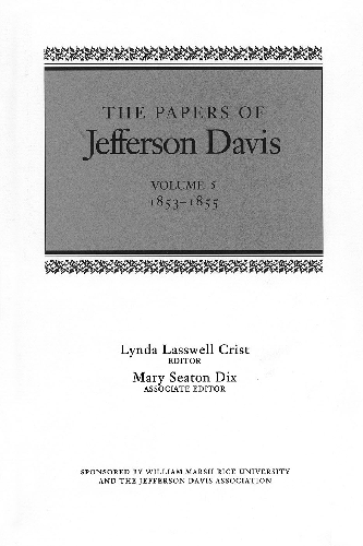 Cover image for The Papers of Jefferson Davis
