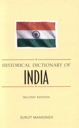 Cover image for Historical Dictionary of India