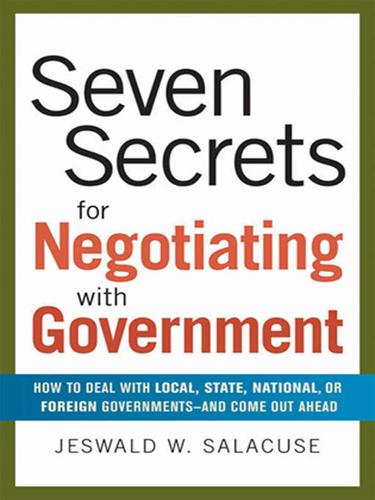 Cover image for Seven Secrets for Negotiating with Government
