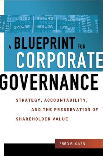 Cover image for A Blueprint for Corporate Governance