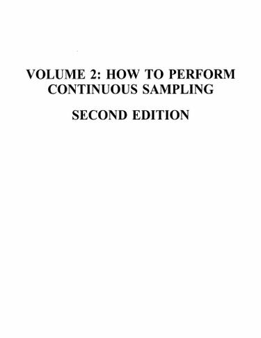 How to Perform Continuous Sampling, Second Edition