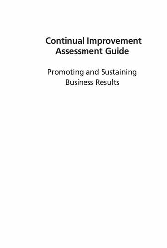 Continual Improvement Assessment Guide