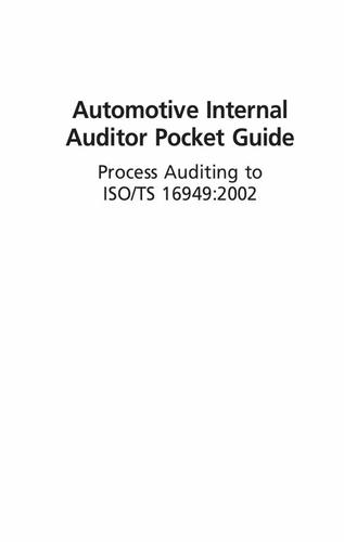Automotive Internal Auditor Pocket Guide