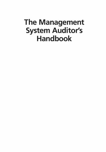 The Management System Auditor's Handbook