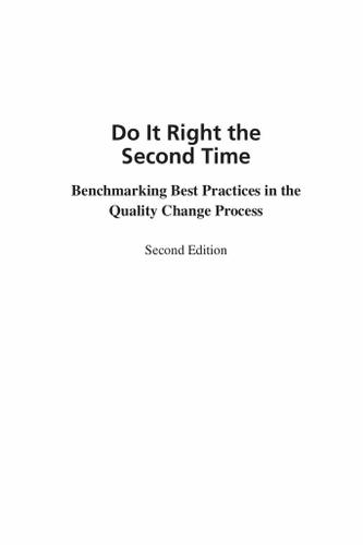 Do It Right the Second Time, Second Edition