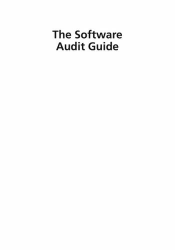 The Software Audit Guide