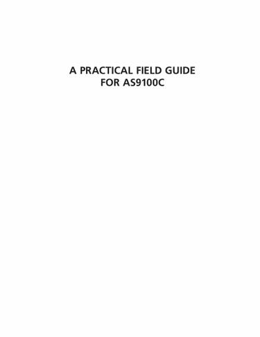 A Practical Field Guide for AS9100C