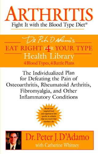 Cover image for Arthritis: Fight it with the Blood Type Diet