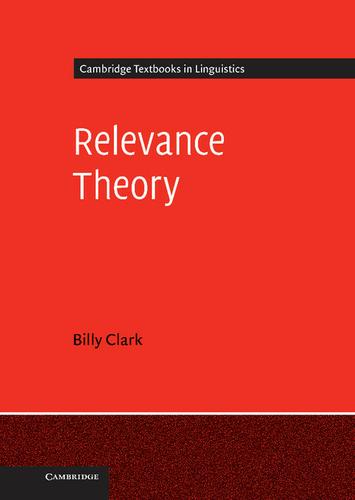 Cover image for Relevance Theory