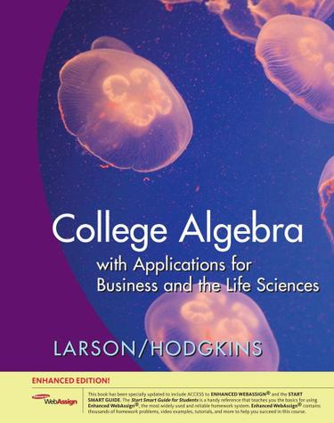 College Algebra with Applications for Business and Life Sciences, Edition
