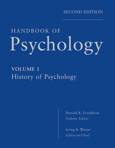 Cover image for Handbook of Psychology, History of Psychology