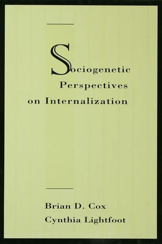 Cover image for Sociogenetic Perspectives on Internalization