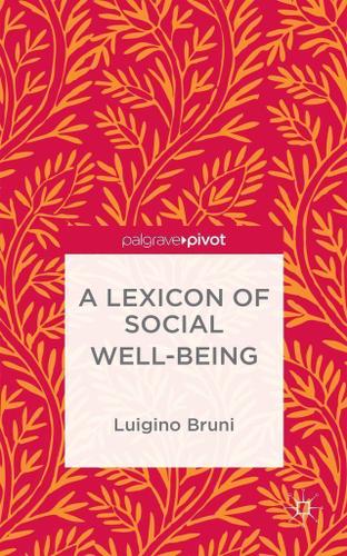 Cover image for A Lexicon of Social Well-Being