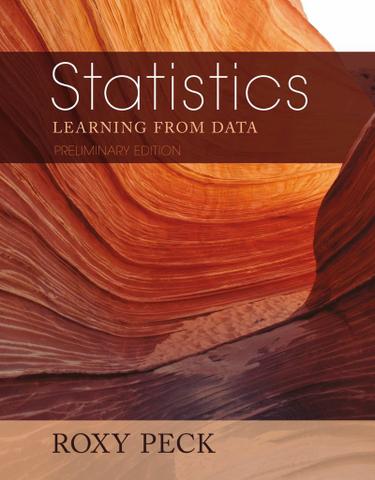 Preliminary Edition of Statistics: Learning from Data (Book Only)