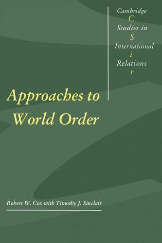 Cover image for Approaches to World Order