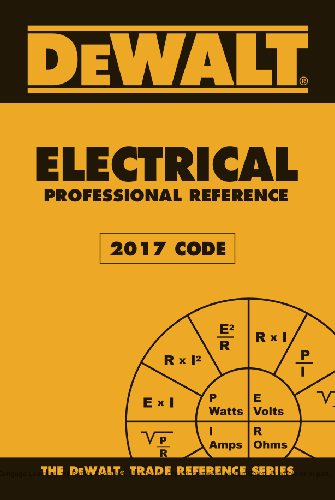 Cover image for DEWALT Electrical Professional Reference - 2017 NEC