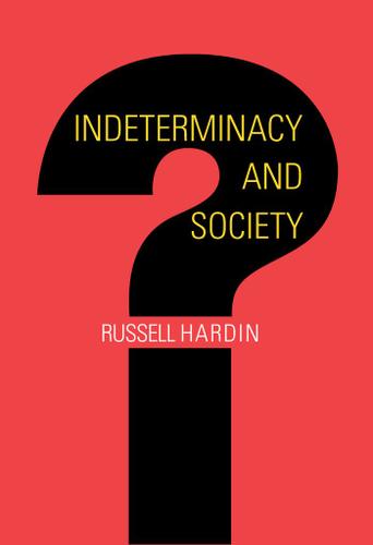 Cover image for Indeterminacy and Society