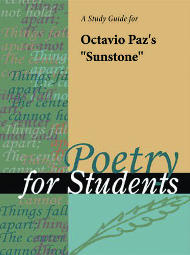 Cover image for A Study Guide for Octavio Paz's "Sunstone"
