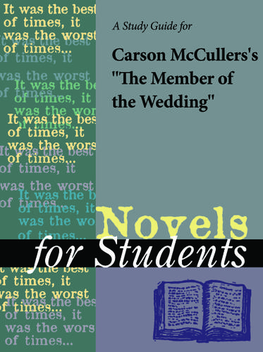Cover image for A Study Guide for Carson McCullers's The Member of the Wedding