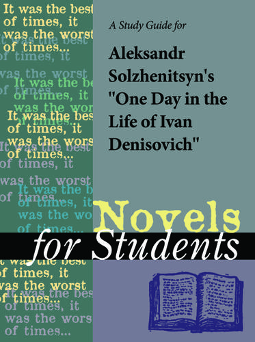 Cover image for A Study Guide for Aleksandr Solzhenitsyn's One Day in the Life of Ivan Denisovich