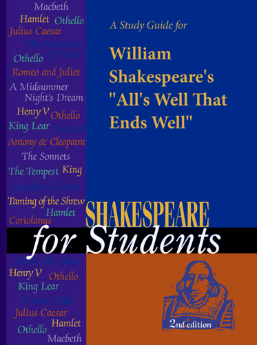 Cover image for A Study Guide for William Shakespeare's "All's Well that Ends Well"