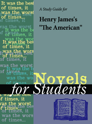 Cover image for A Study Guide for Henry James's "The American"