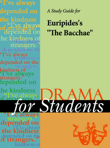 Cover image for A Study Guide for Euripides's "The Bacchae"