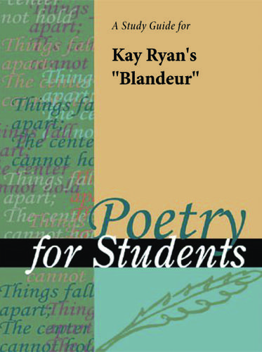 Cover image for A Study Guide for Kay Ryan's "Blandeur"
