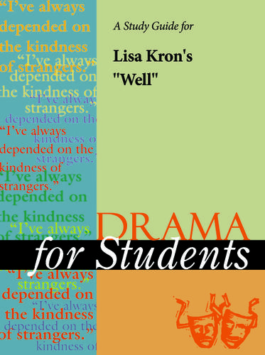 Cover image for A Study Guide for Lisa Kron's "Well"