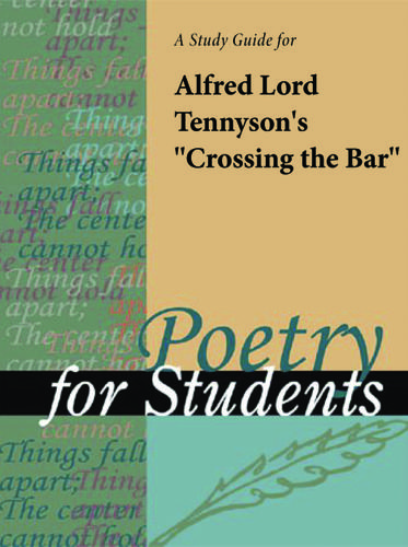 Cover image for A Study Guide for Lord Alfred Tennyson's "Crossing the Bar"
