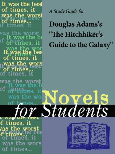 Cover image for A Study Guide for Douglas Adams's "The Hitchhiker's Guide to the Galaxy"