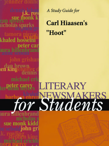 Cover image for A Study Guide for Carl Hiasen's "Hoot"