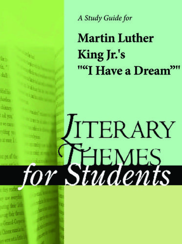 Cover image for A Study Guide for Martin Luther King Jr.'s "I Have a Dream"