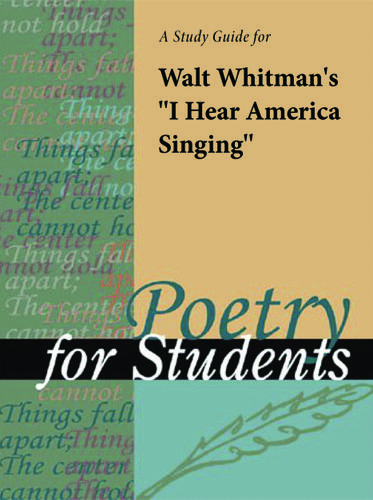 Cover image for A Study Guide for Walt Whitman's "I Hear America Singing"