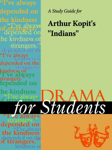 Cover image for A Study Guide for Arthur Kopit's "Indians"