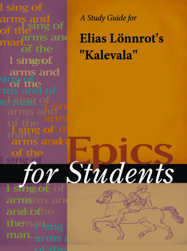 Cover image for A Study Guide for Elias Lonnrot's "Kalevala"