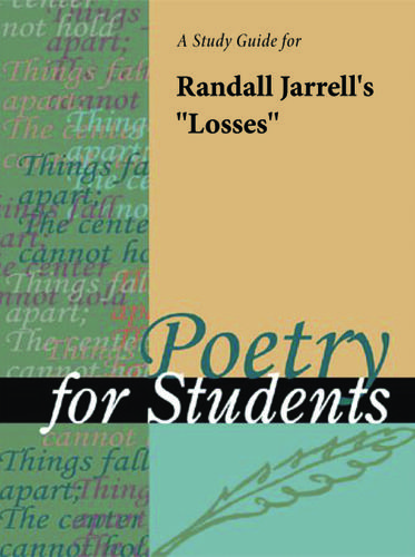 Cover image for A Study Guide for Randall Jarrell's "Losses"