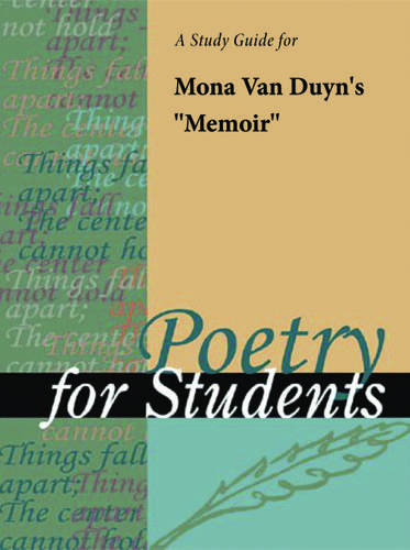 Cover image for A Study Guide for Mona Van Duyn's "Memoir"