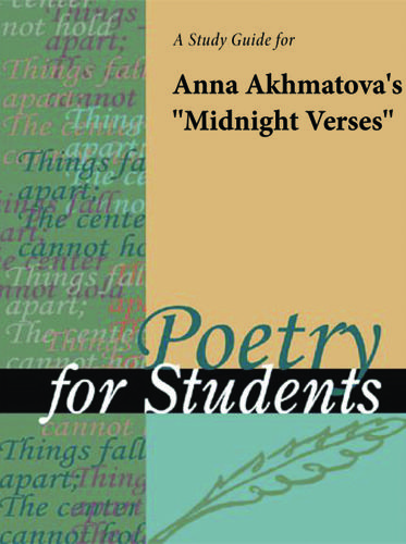 Cover image for A Study Guide for Anna Akhmatova's "Midnight Verses"